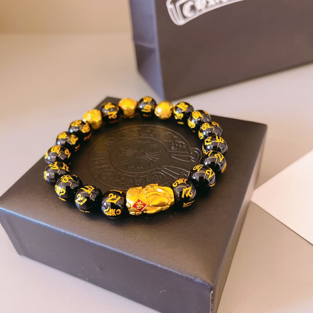 Chrome Hearts Cinnabar Buddha Bracelet